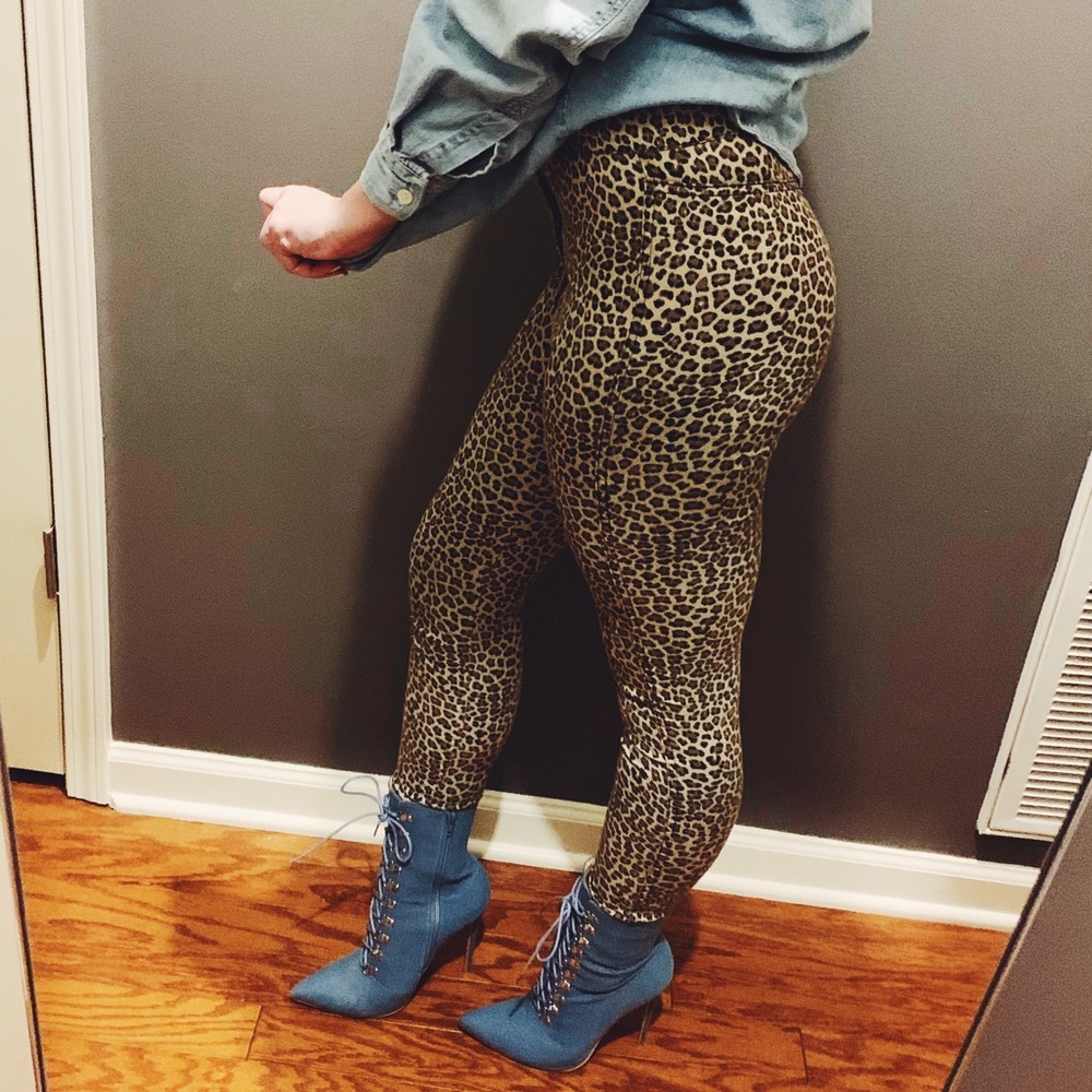 Leopard Print Skinnies